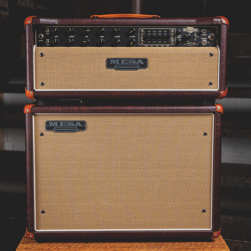 2014 Mesa Boogie Express 50 Amplifier Head and Matching 1x12" Cabinet, British Cabernet Bronco - Used
