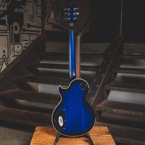 2022 Schecter Solo II Supreme Electric Guitar, See-Thru Blue Burst with Hard Case - Used