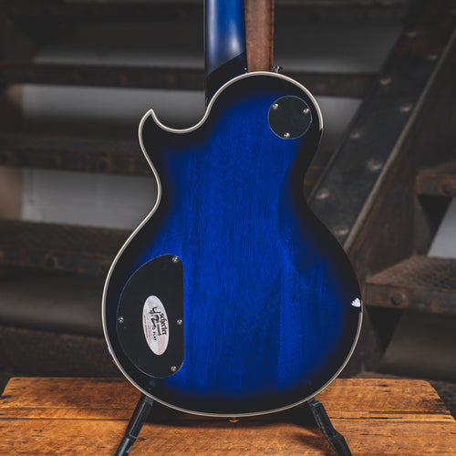 2022 Schecter Solo II Supreme Electric Guitar, See-Thru Blue Burst with Hard Case - Used