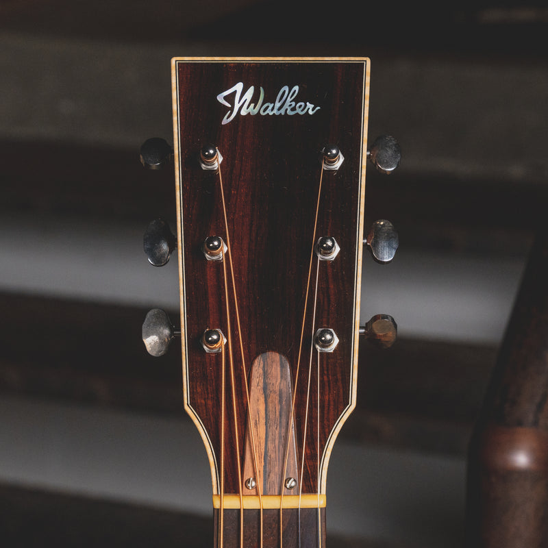 2014 John Walker Wise River SD Sunburst Round Shoulder Quilted Mahogany Acoustic Guitar - Used