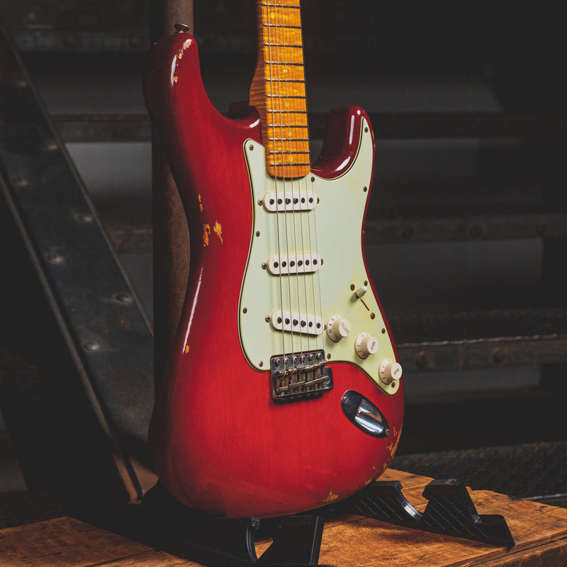 2013 Fender Custom Shop 1959 Stratocaster Relic Cayenne Burst w/ OHSC - Used