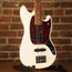 2018 Fender Mustang PJ Bass Olympic White with Case - Used