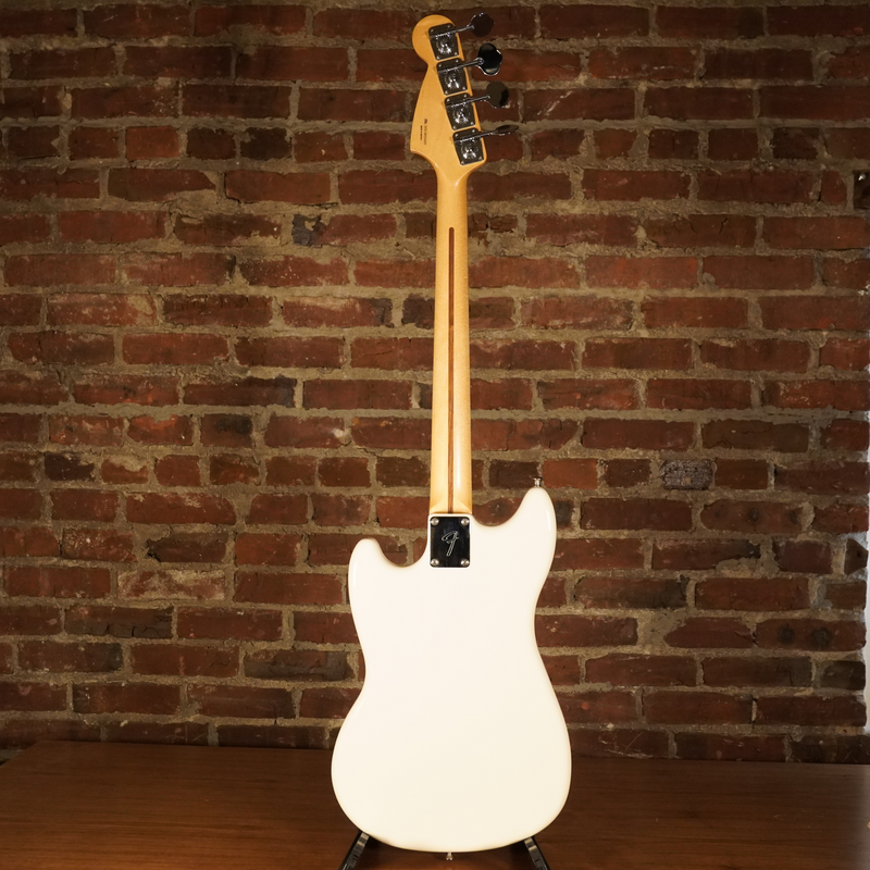 2018 Fender Mustang PJ Bass Olympic White with Case - Used