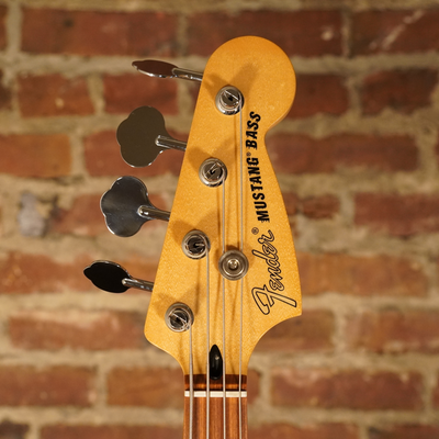 2018 Fender Mustang PJ Bass Olympic White with Case - Used