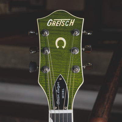 2013 Gretsch G6120SSUGR Brian Setzer Nashville Green Tiger Flame w/ OHSC - Used