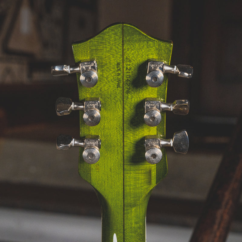 2013 Gretsch G6120SSUGR Brian Setzer Nashville Green Tiger Flame w/ OHSC - Used
