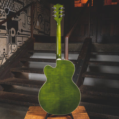 2013 Gretsch G6120SSUGR Brian Setzer Nashville Green Tiger Flame w/ OHSC - Used