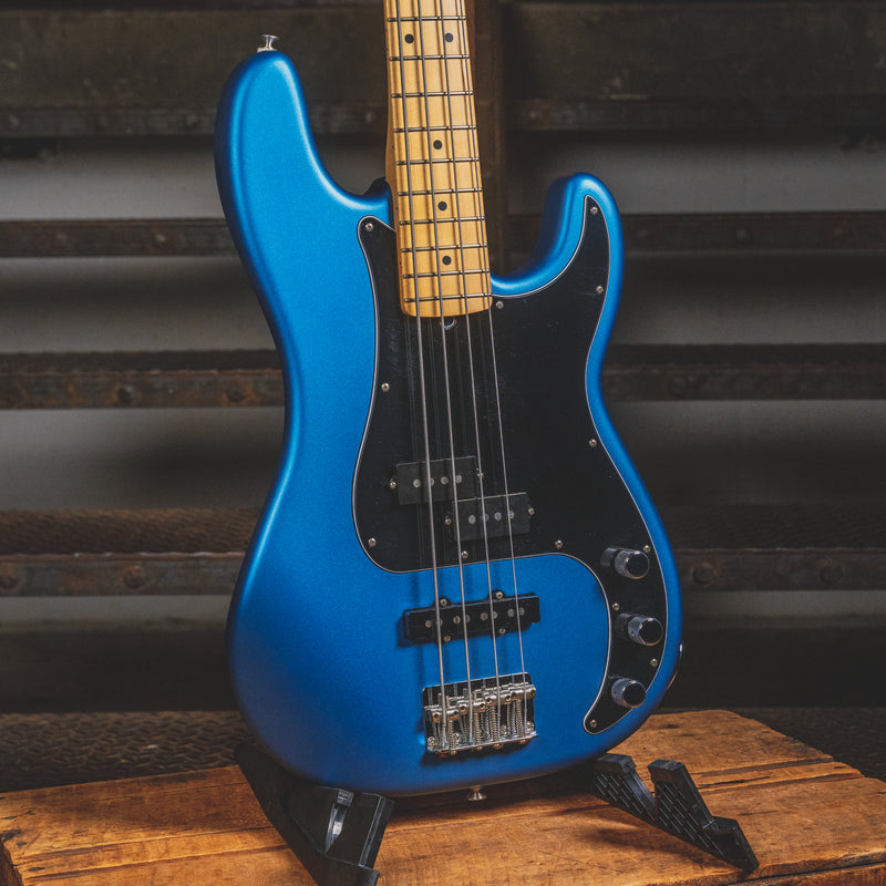 2021 Fender American Performer Precision Electric Bass Guitar Satin Blue w/ OGB - Used