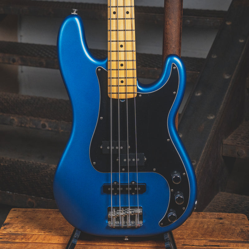 2021 Fender American Performer Precision Electric Bass Guitar Satin Blue w/ OGB - Used