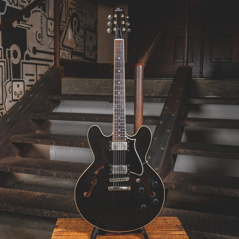 2020 Heritage H-535 Artisan Aged Semi-Hollow Ebony w/ OHSC - Used
