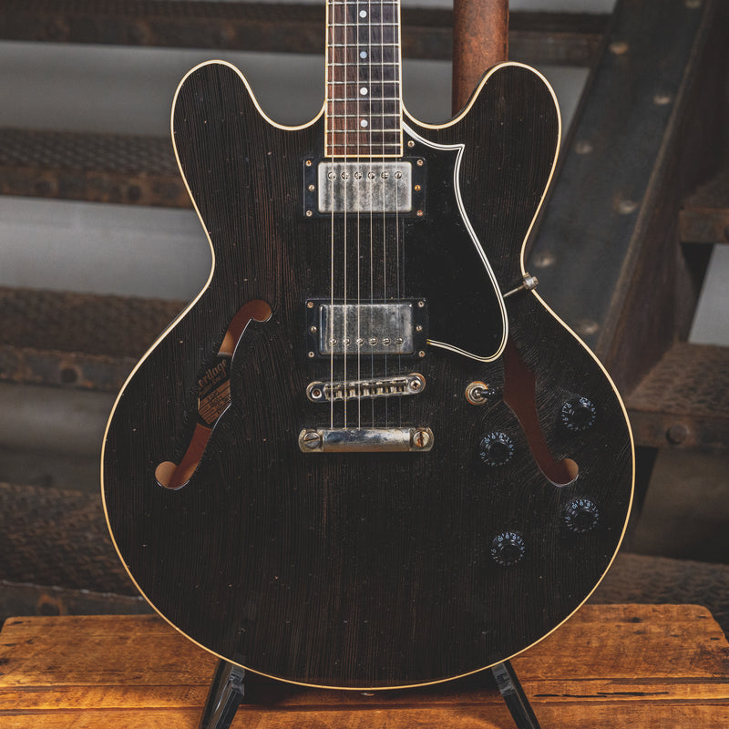 2020 Heritage H-535 Artisan Aged Semi-Hollow Ebony w/ OHSC - Used