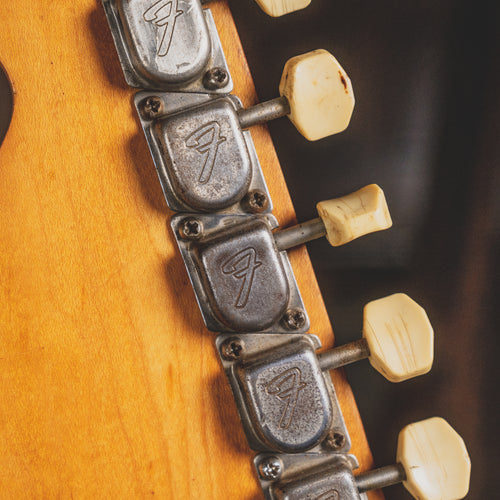 1969 Fender Mustang Olympic White Electric Guitar w/ OHSC - Vintage