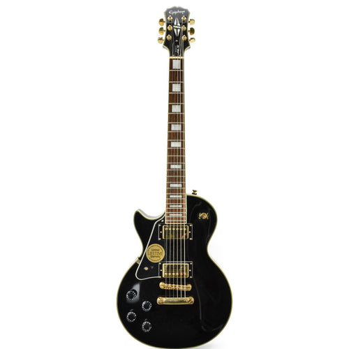 Epiphone Lefty Les Paul Custom - Ebony - Gold Hardware With Case - Used
