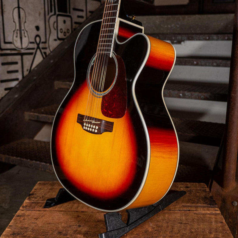 Takamine GJ72CE-12 Sunburst With HSC - Used