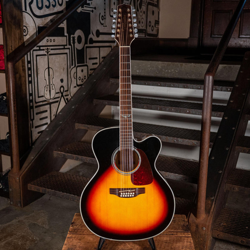 Takamine GJ72CE-12 Sunburst With HSC - Used