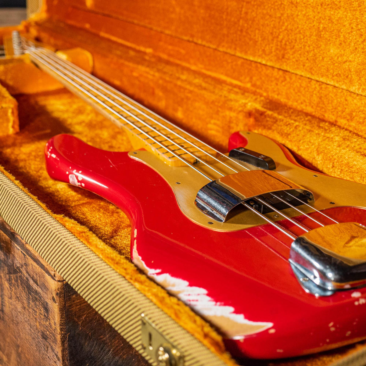 Fender 2014 Custom Shop '57 Relic Precision Bass Dakota Red With OHSC - Used