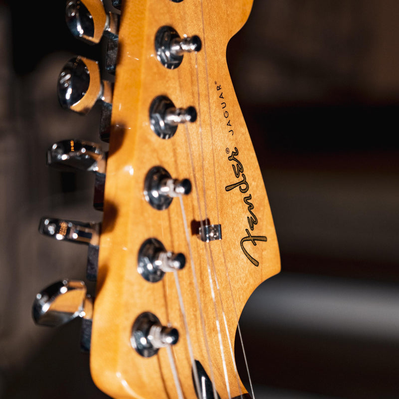 Fender Blacktop Jaguar, Silver With Case - Used