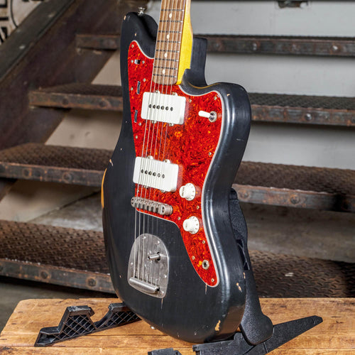 Nash 2017 JM63 Jazzmaster Black With Mastery Vibrato & OHSC - Used