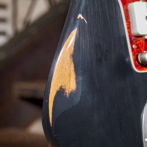 Nash 2017 JM63 Jazzmaster Black With Mastery Vibrato & OHSC - Used