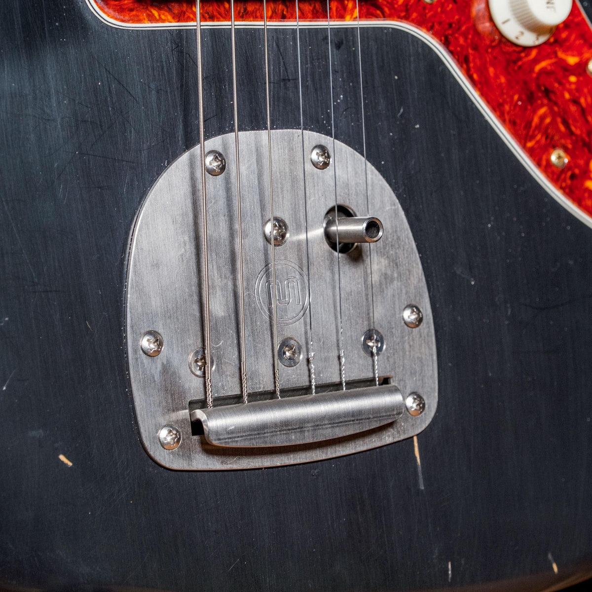 Nash 2017 JM63 Jazzmaster Black With Mastery Vibrato & OHSC - Used
