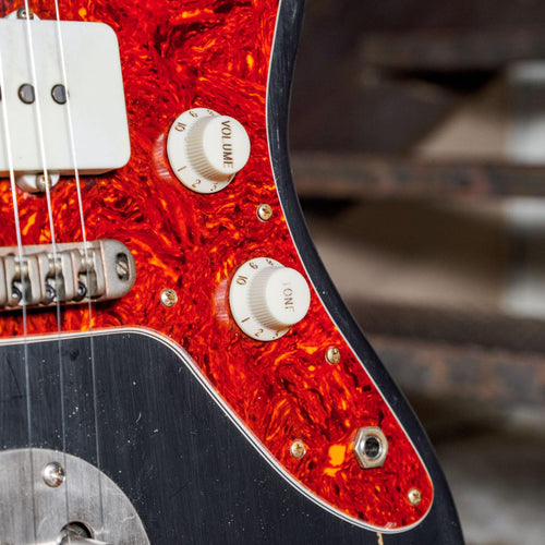 Nash 2017 JM63 Jazzmaster Black With Mastery Vibrato & OHSC - Used