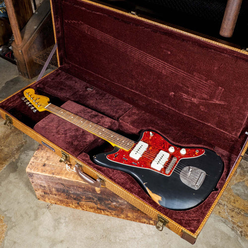 Nash 2017 JM63 Jazzmaster Black With Mastery Vibrato & OHSC - Used