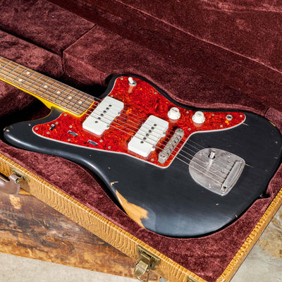 Nash 2017 JM63 Jazzmaster Black With Mastery Vibrato & OHSC - Used