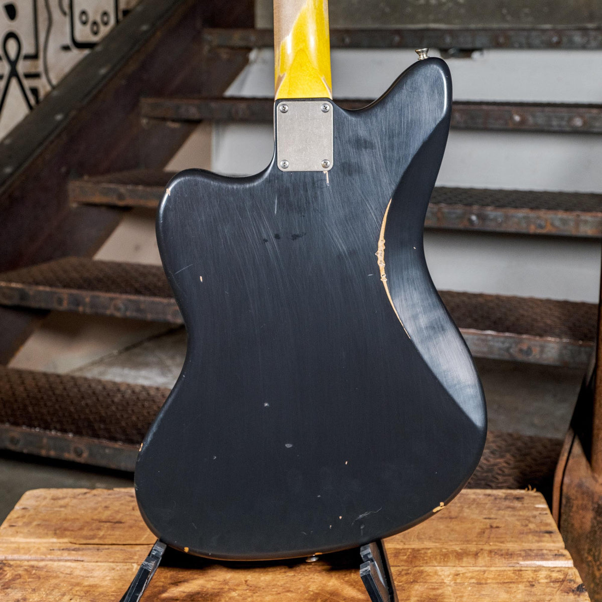 Nash 2017 JM63 Jazzmaster Black With Mastery Vibrato & OHSC - Used