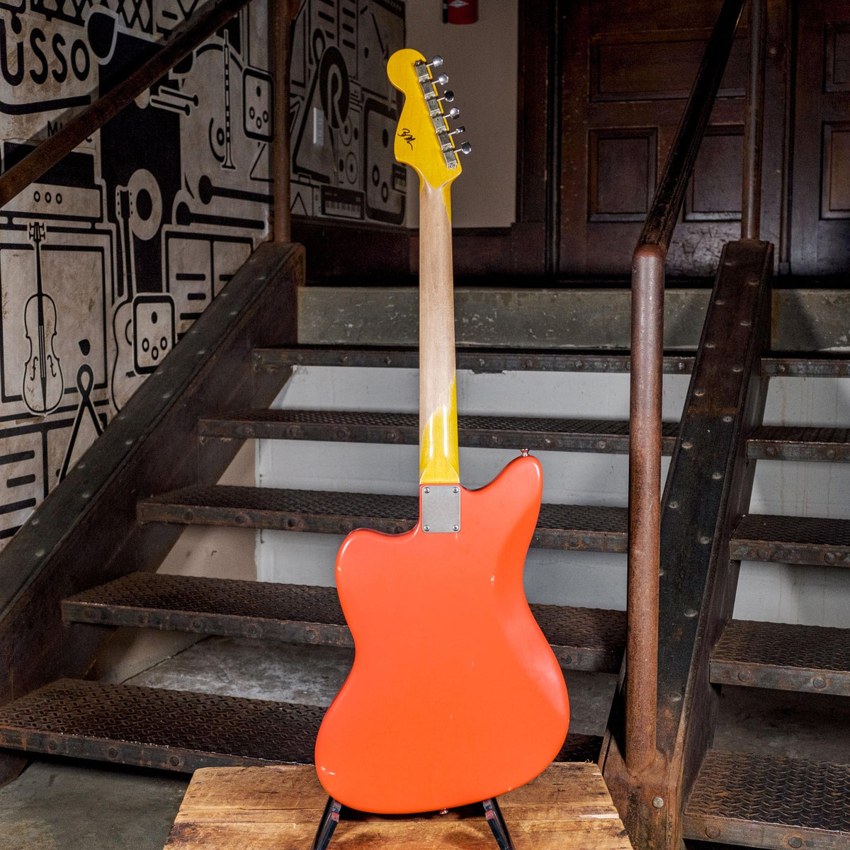 Nash 2017 JM63 Jazzmaster Fiesta Red With Mastery Vibrato & OHSC - Used