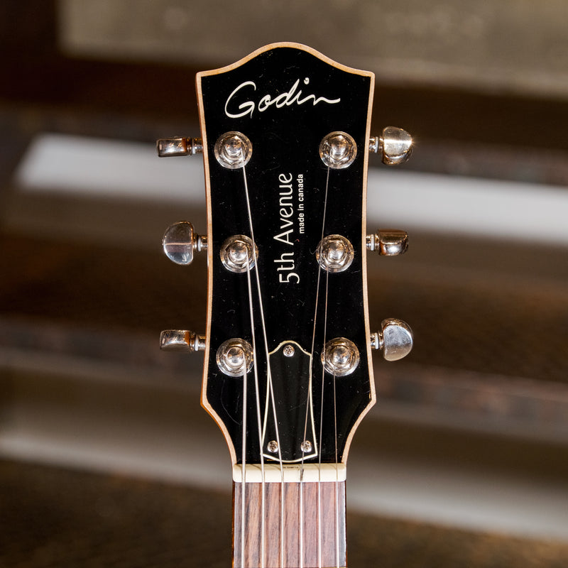 Godin 2016 5th Ave Kingpin CW II Burgundy With OHSC - Used