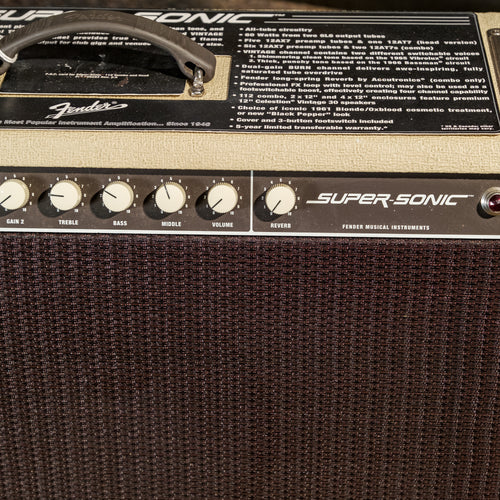 Fender 2005 Super Sonic 1x12 Combo Blonde - Used