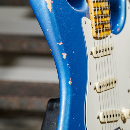 Fender Custom Shop 2016 '57 Stratocaster Heavy Relic Lake Placid Blue Over Pink Paisley - Used