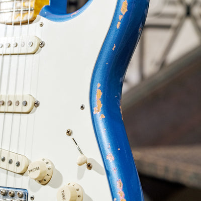 Fender Custom Shop 2016 '57 Stratocaster Heavy Relic Lake Placid Blue Over Pink Paisley - Used