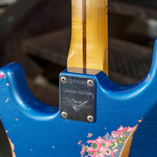 Fender Custom Shop 2016 '57 Stratocaster Heavy Relic Lake Placid Blue Over Pink Paisley - Used