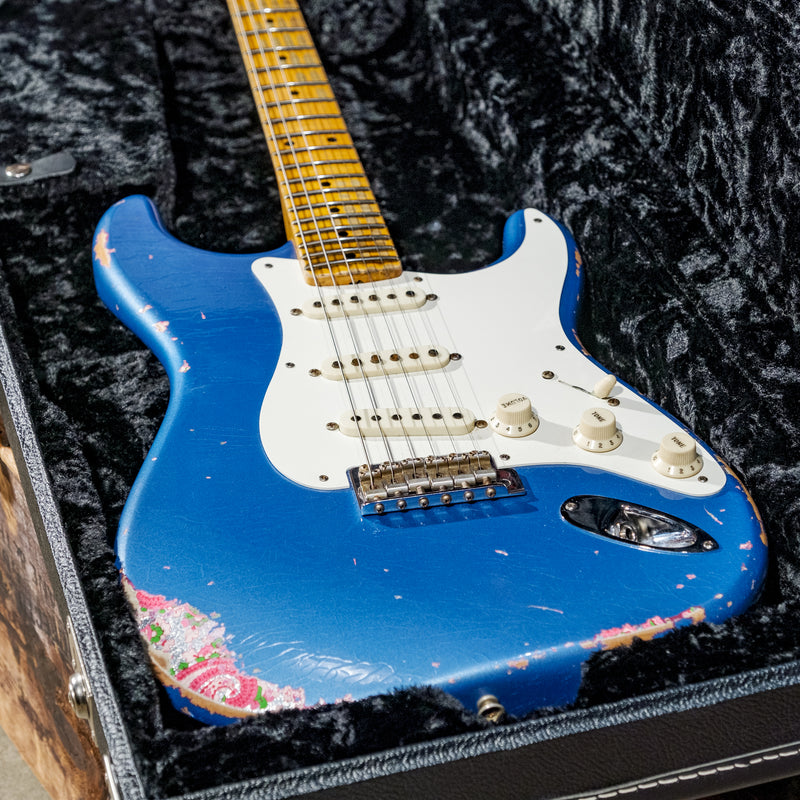 Fender Custom Shop 2016 '57 Stratocaster Heavy Relic Lake Placid Blue Over Pink Paisley - Used