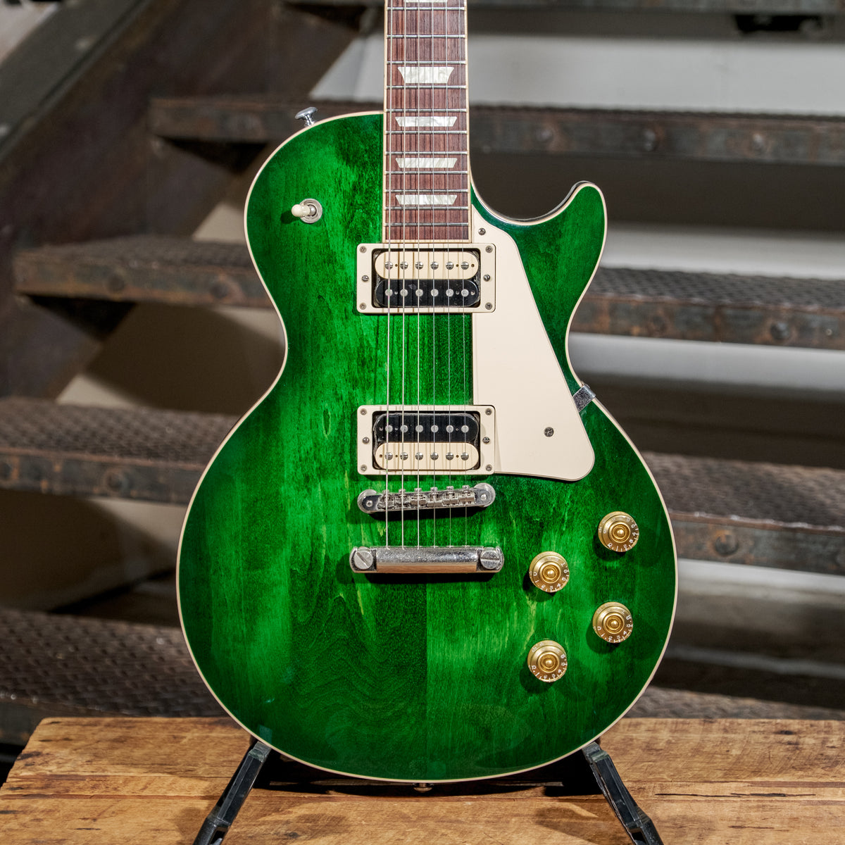 Gibson 2017 Les Paul Classic Green Ocean Burst With OHSC - Used