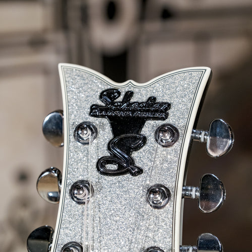 Schecter 2017 Solo 6B Silver Sparkle With Bag - Used