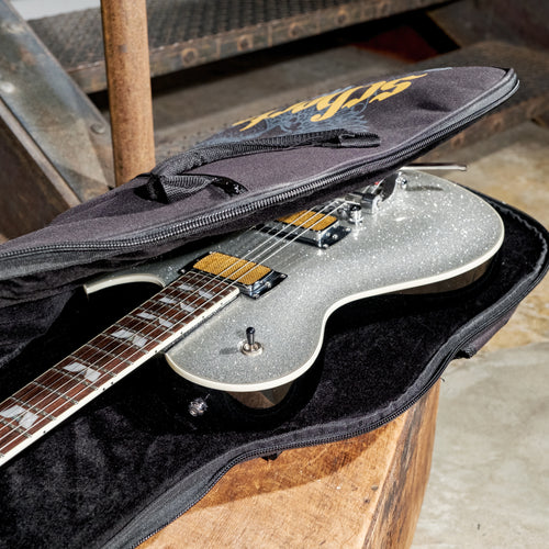 Schecter 2017 Solo 6B Silver Sparkle With Bag - Used