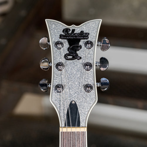 Schecter 2017 Solo 6B Silver Sparkle With Bag - Used