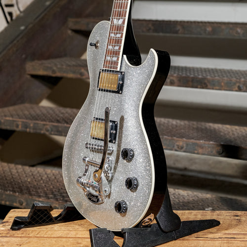 Schecter 2017 Solo 6B Silver Sparkle With Bag - Used