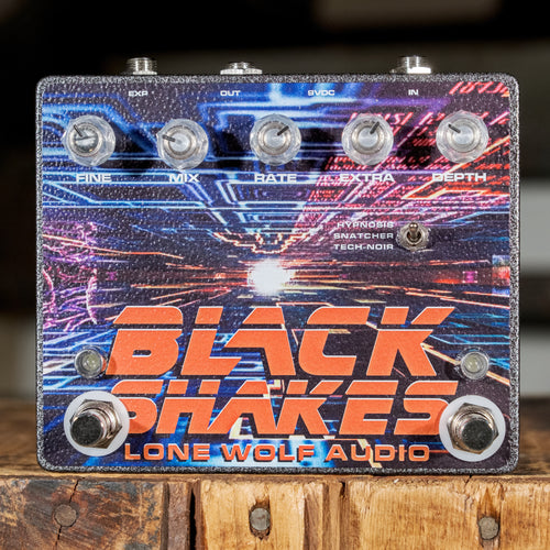 lone wolf pedals Lone Wolf Audio Black Shakes Phase Sample Hold Ring Mod