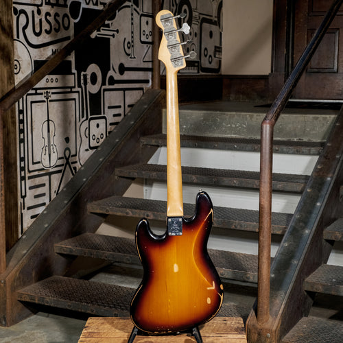 Fender 2020 60th Anniversary Road Worn Jazz Bass, 3-Tone Sunburst With OHSC - Used