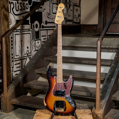 Fender 2020 60th Anniversary Road Worn Jazz Bass, 3-Tone Sunburst With OHSC - Used