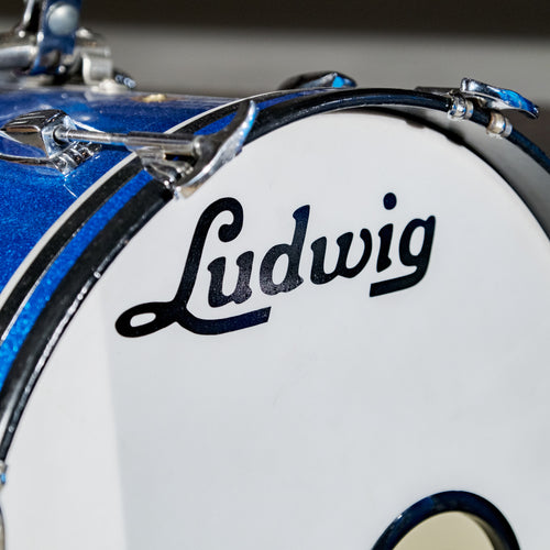 Ludwig 1967 Jazzette 3 Piece Kit Sparkle Blue, 18x14, 14x14, 12x8 - Used