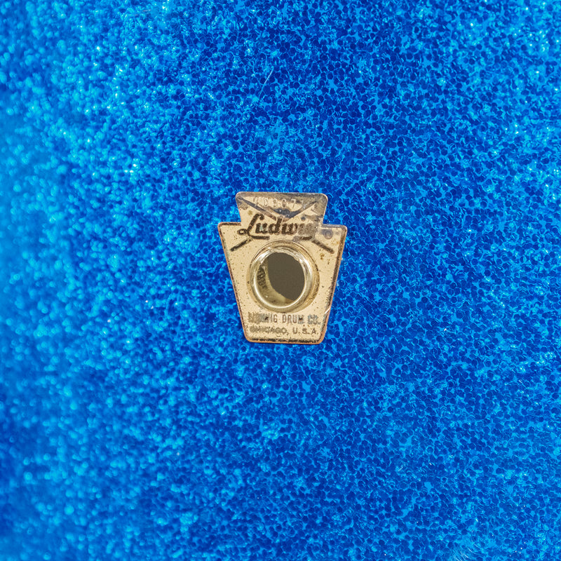 Ludwig 1967 Jazzette 3 Piece Kit Sparkle Blue, 18x14, 14x14, 12x8 - Used