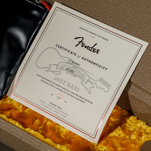 Fender 2020 60th Anniversary Jazz Bass Arctic Pearl With OHSC - Used