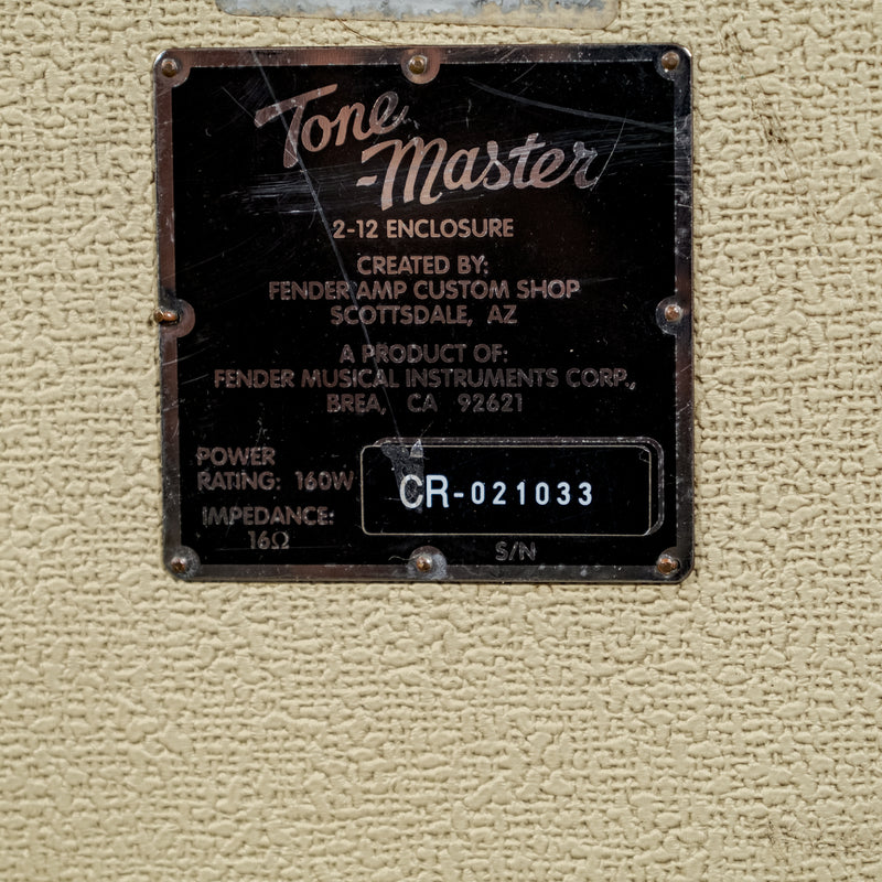 Fender 1992 Tone Master 2x12 Cabinet Blonde - Used