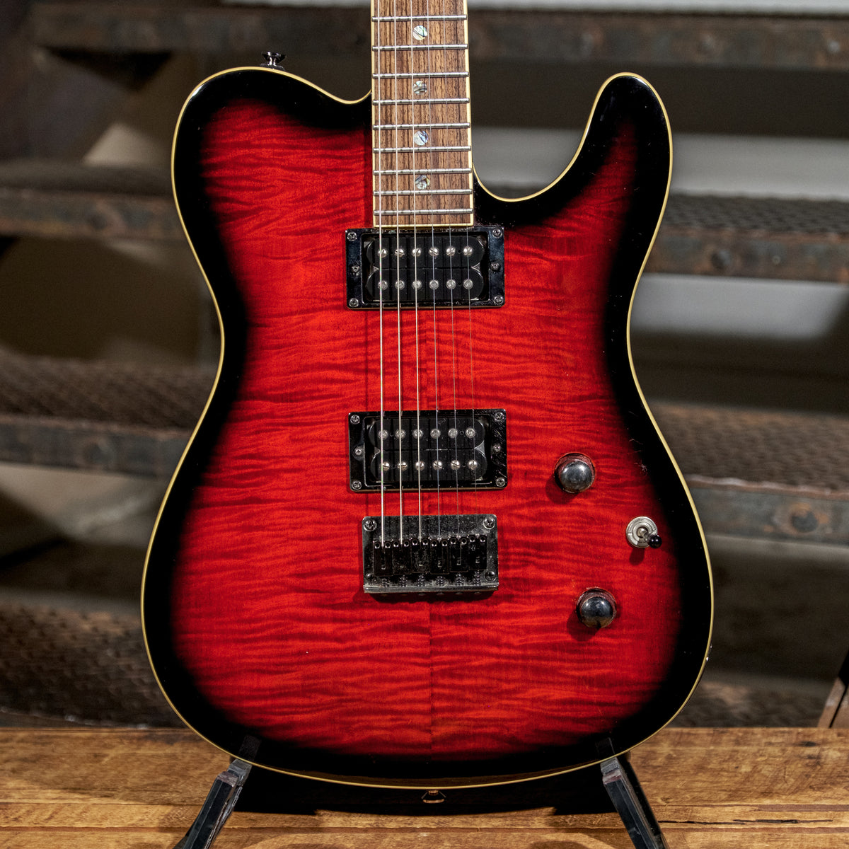 Fender Custom Telecaster FMT HH, Black Cherry Burst With HSC - Used