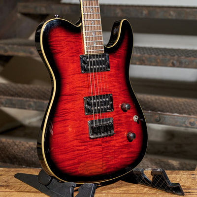 Fender Custom Telecaster FMT HH, Black Cherry Burst With HSC - Used