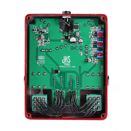 ruby guitar pedal JHS Butch Walker Signature Ruby Red Pedal